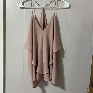 Women’s tank top with chain straps, size large